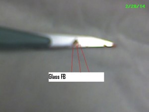 glass FB scalpel